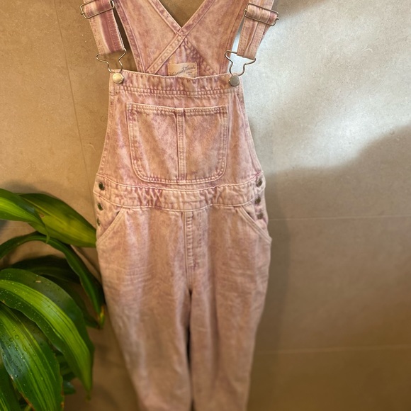 Pink Acid Wash 90’s Overalls - Picture 3 of 5